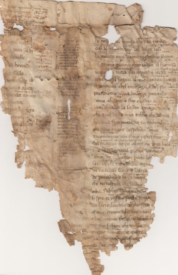 “Frammenti di un Codice trecentesco del Paradiso di Dante in Catania”